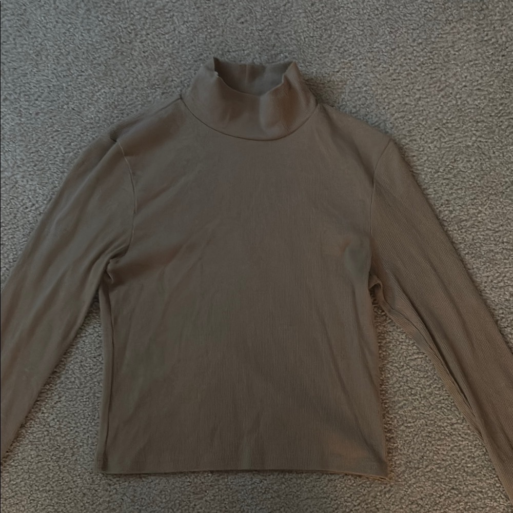 American Eagle Brown Turtleneck Long Sleeve Sweater/Top
